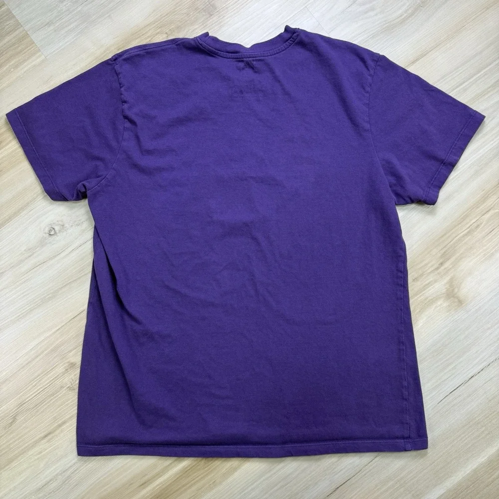 Los Angeles Lakers T Shirt Mens Size Large Purple Crew Neck NBA Logo '47 Brand